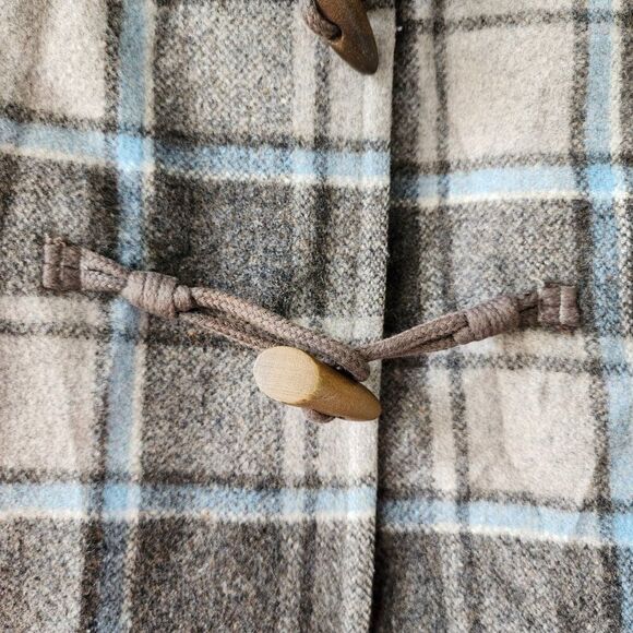 GAP Women's Wool Toggle Pea Coat | Size XS | Plaid, Lined, Flaps, Retro, Unique - Picture 4 of 12